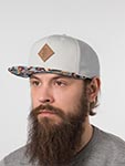 Бейсболка DJINNS арт. 6P SB CP TriTri Rev. (светло-серый)